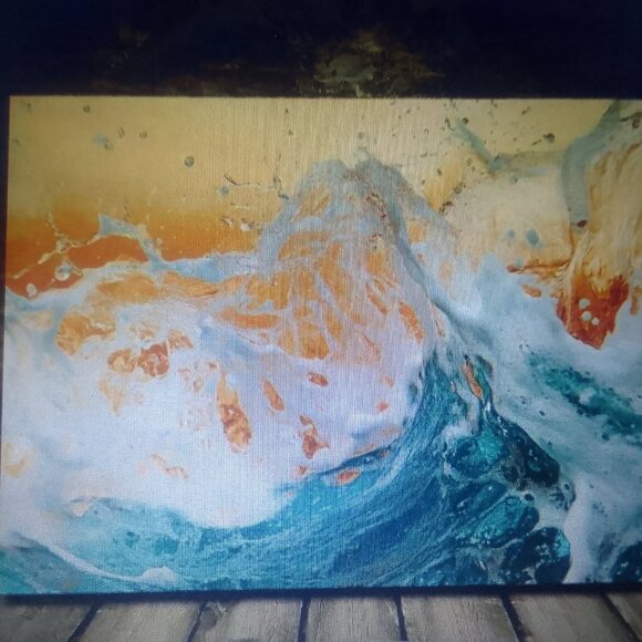 "Happy Thanksgiving!" canvas oil painting, brand new